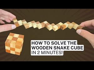 How to Solve the Wooden Snake Cube in 2 Minutes!
