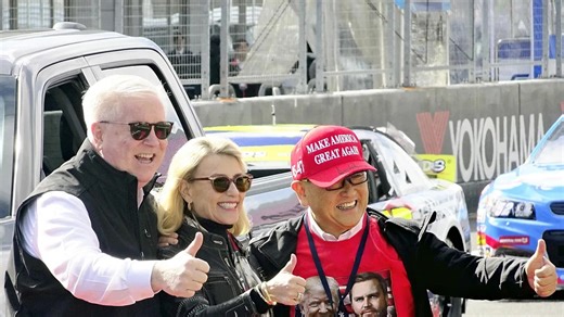 Toyota Chairman Akio Toyoda Breaks Out Trump-Vance T-Shirt, MAGA Hat for NASCAR Event in Japan