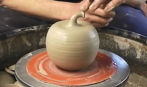 Making a clay ceramic apple | Ingleton Pottery : Pottery Making Videos