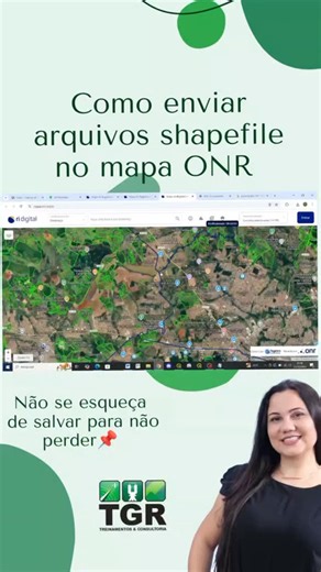 TGR - Treinamento e Consultoria on Instagram: "Você sabe como enviar os arquivos shapefile no Mapa ONR corretamente? O Mapa do ONR permite a visualização e análise espacial de informações georreferenciadas diretamente na plataforma, garantindo maior integração entre dados técnicos e o sistema registral. 🔹 Esse procedimento está diretamente alinhado ao Provimento nº 195/2024 do CNJ, que reforça a interoperabilidade entre o Registro de Imóveis, o Operador Nacional do Registro (ONR) e as bases geo