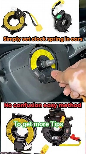 Steering wheel clock spring Alignment Manually #automobile #carrepair #cartips