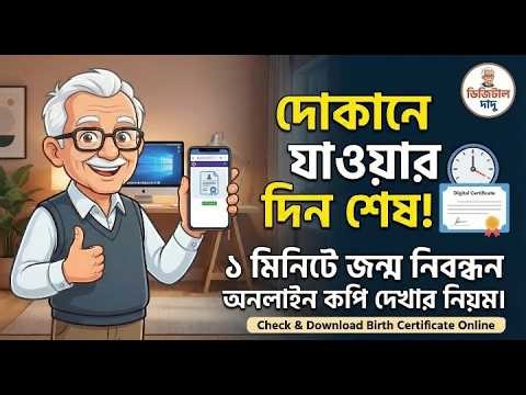 দোকানে যাওয়ার দিন শেষ! ১ মিনিটে জন্ম নিবন্ধন অনলাইন কপি দেখার নিয়ম।