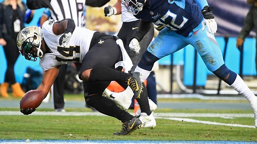 Mark Ingram nice move on the touchdown run | Saints-Titans Highlights