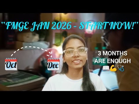 Starting FMGE Prep in October? You’re NOT Late!