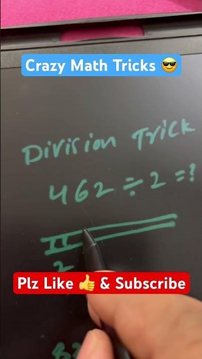 Division Tips and Tricks | Easy Division Tricks for Large and Small Numbers 😎 #maths #mathstricks