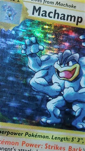 Day164 Showing Fav Pokemon Cards 💪🏽 #machamp #shadowless #vintage #beautiful #pokemonchannel