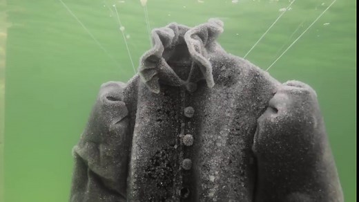 An Artist’s Salt Crystal Gown, Created Deep Under the Dead Sea
