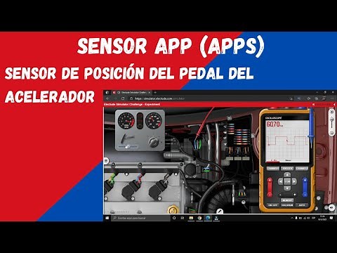 Sensor del pedal del acelerador | Parámetros de funcionamiento | Simulador ELECTUDE