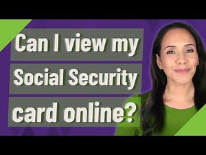 Can I view my Social Security card online?