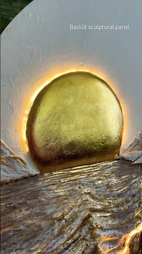 A bas-relief panel with LED backlighting is a completely different experience. Modern Art. Textured