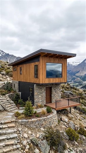 The Viral Choice: I Built a Modern Off-Grid Cabin from Shipping Containers (Timelapse)​