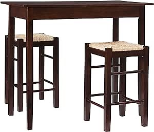 Linon Tavern Three Piece Counter Set