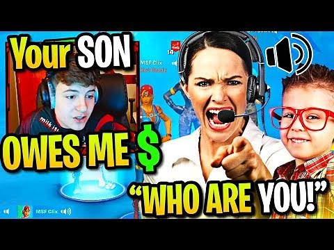 CLIX *SCAMMED* by TOXIC KID then MOM GETS ON THE MIC! (Fortnite)