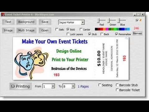 Easy Ticket Creator Software