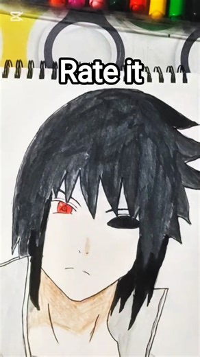 sasuke drawing from naruto#trending #shorts