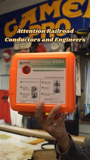 An EEBA/EEBD Bag for the Railroad Workers. #Locomotive #Railroad #Conductor #Engineer #Train