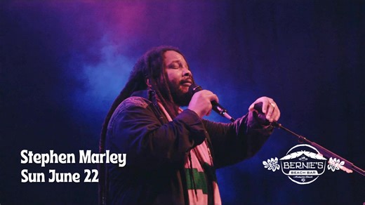 Stephen Marley live at Bernie’s Beach Bar! 🎶🌊 Get ready for an unforgettable night with Stephen Marley, joined by The Supervillains and JWADI for an epic beachside performance. 📅 Sunday, June 22, 2025 📍 Bernie’s Beach Bar | Hampton, NH 🔞 21 Only Feel the rhythm. Catch the vibe. Don’t miss it. 💛💚❤️ Presented by Granite Lion Entertainment 🎫https://bit.ly/02225EBB | Bernie's Beach Bar