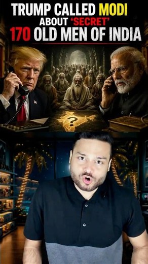 Trump & MODI Talked About ‘secret’ 170 Old Men of India! Men in Jewar Airport 1st Plane #shorts