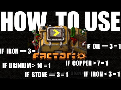 How to use a Decider Combinator in Factorio
