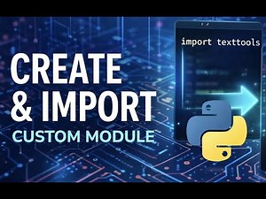 Creating and importing Python modules – Using your own modules (Beginners)