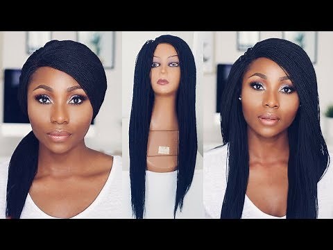 HOW TO STYLE A BRAIDED WIG | REALISTIC MICRO BRAID WIG FT ANNE ELISE REAL HAIR | DIMMA UMEH