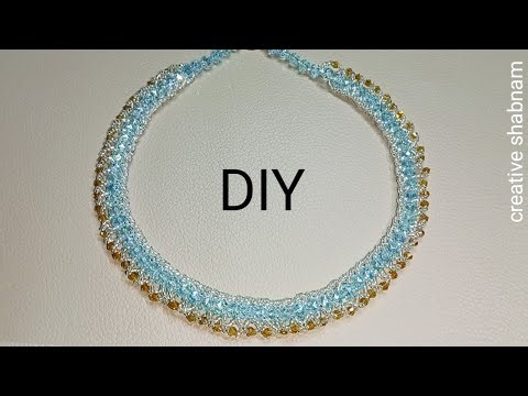 Beautiful easy necklace making | how to make necklace with beads| creative shabnam