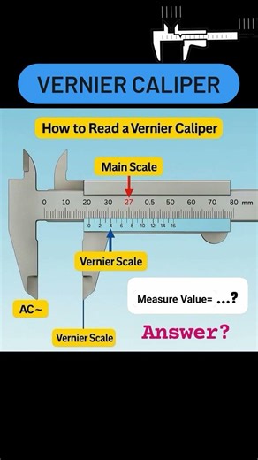 How to Read Vernier Calipers#scale #verniercaliper #measurments #carpenter # #microstrip #micrometer
