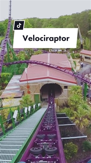 Thrilling Velociraptor Roller Coaster Ride at Paultons Park