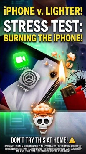 iPhone vs Lighter: 🔥 The Ultimate Durability Test! Don't Try This! ❌⚠️