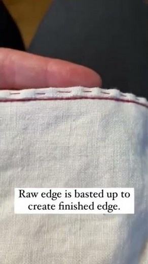 Hand-sewn flat-felled seam. 🪡 Full tutorial on channel.