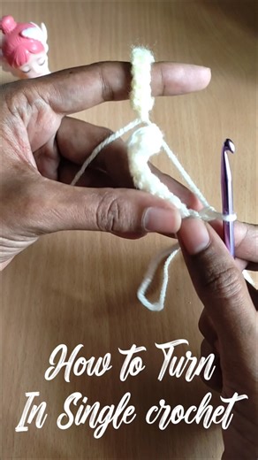 How to Turn Your Work in Single Crochet (Beginner Friendly)