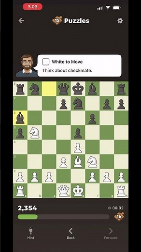 Solving puzzle lv-15 on chess.com #chess