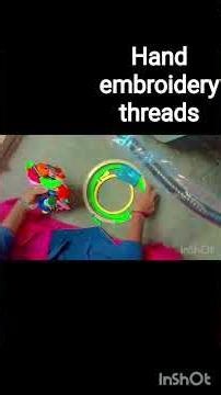 hand embroidery threads and frame