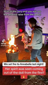 220K views · 1K reactions | WHAT THE HELL!! We set fire to the HAUNTED DOLL annabelle last night on bonfire night and OMG HER SPIRIT CAME OUT OF THE BODY! This is no joke you see it on our video!!! WE ALL CANNOT BELIEVE OUR EYES ON WHAT WE CAPTURED!! #fyp #paranormal #spooky #hauntedhouse #ghosthunting #spookyseason #hauntedtiktok #ghoststories #haunteddoll #abandoned #annabelledoll | Project reveal - Ghosts of Britain | Facebook