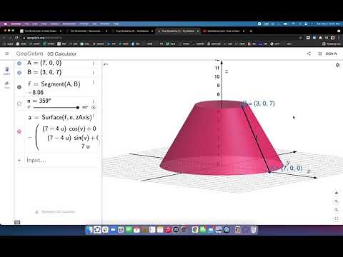 How to Create a Surface of Revolution QUICKLY in GeoGebra 3D