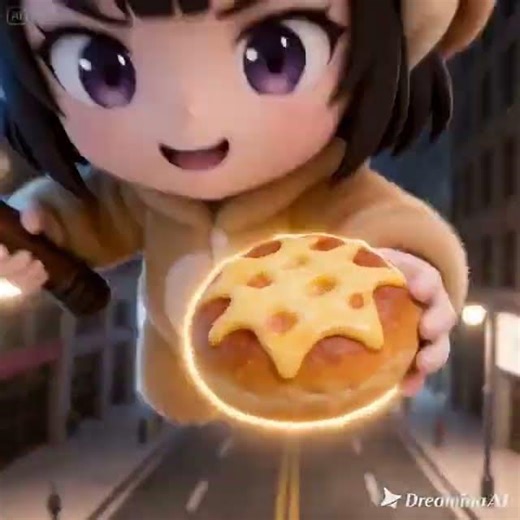 Bono eating perfect cheese bread has more power to kind more beautiful and strong #gugugaga #anime