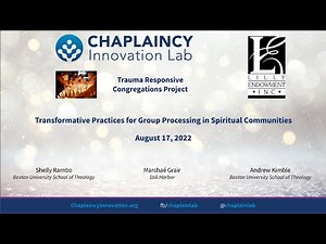 Transformative Practices for Group Processing in Spiritual Communities (Session 2)