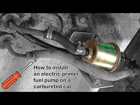 How to install an electric primer fuel pump in a carbureted car.