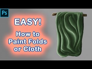 How to Paint Folds or Cloth in Fabric Easily - Digital Painting