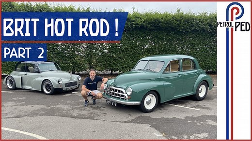 Driving the Chevy V8 powered Morris Oxford MO