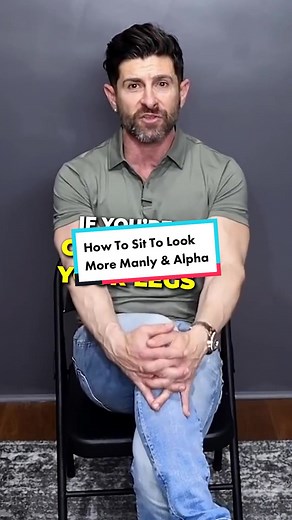 How To Sit To Look More Manly & Alpha | alphamofficial