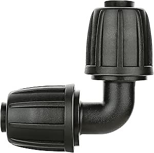 1/2 inch Drip Irrigation Fittings, Lock Barbed Elbow Connectors fit Most Rain Bird,Orbit,Dig,Toro 1/2" Drip Irrigation Tubing - Pack of 10
