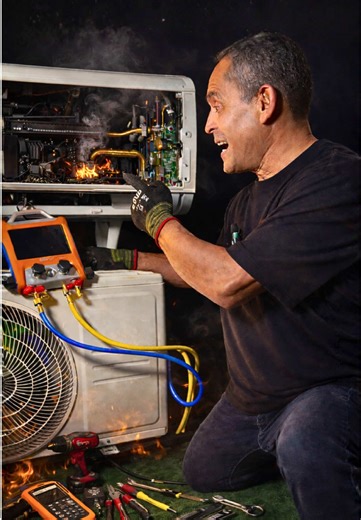 ¿Por qué el aire acondicionado no prende?❌ Una de las causas más comunes es un código de error que bloquea el equipo automáticamente ⚠️ Cuando el aire acondicionado detecta una falla interna, como: • Problemas en sensores • Fallo de voltaje • Error en la tarjeta electrónica • Protección del compresor el sistema entra en modo seguridad y no permite que el equipo encienda, aunque tenga corriente. 👉 Muchas personas piensan que el aire está dañado, pero en realidad el código de error es una señal d