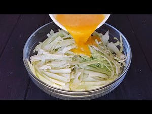 You have a cabbage and 2 eggs, I have never eaten such a delicious cabbage! Dinner Recipes