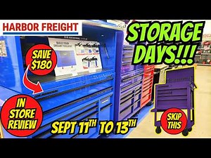 Don't Miss These Harbor Freight Storage Days Deals! US General + Yukon
