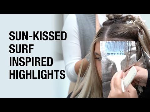 How to Do Sun-Kissed Surf-Inspired Highlights | Beach Blonde Hair Color Tutorial | Kenra Color