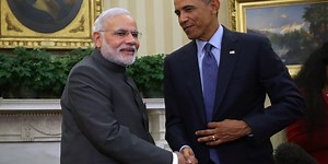 Business chiefs hitch a ride to India with President Obama