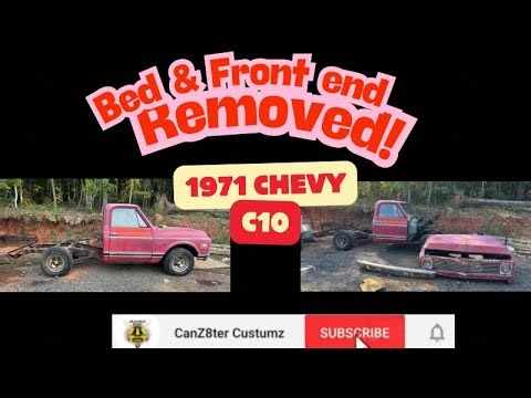 Removing the Bed and Front Clip on 1971 Chevy C10