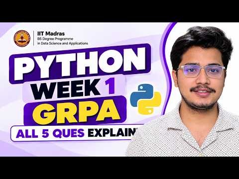 Python Week 1 GRPA Solutions | All 5 GRPAs Explained | Gen-Z IITian