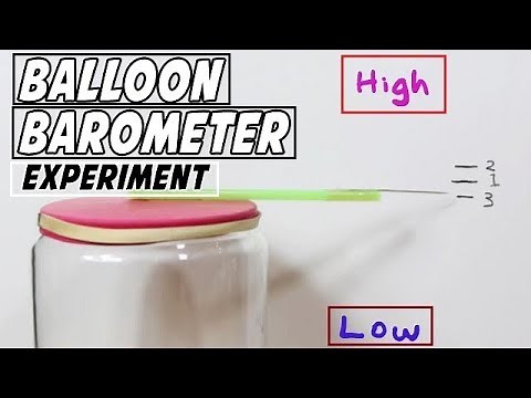 Steps On How to Make a Balloon Barometer - Science Project